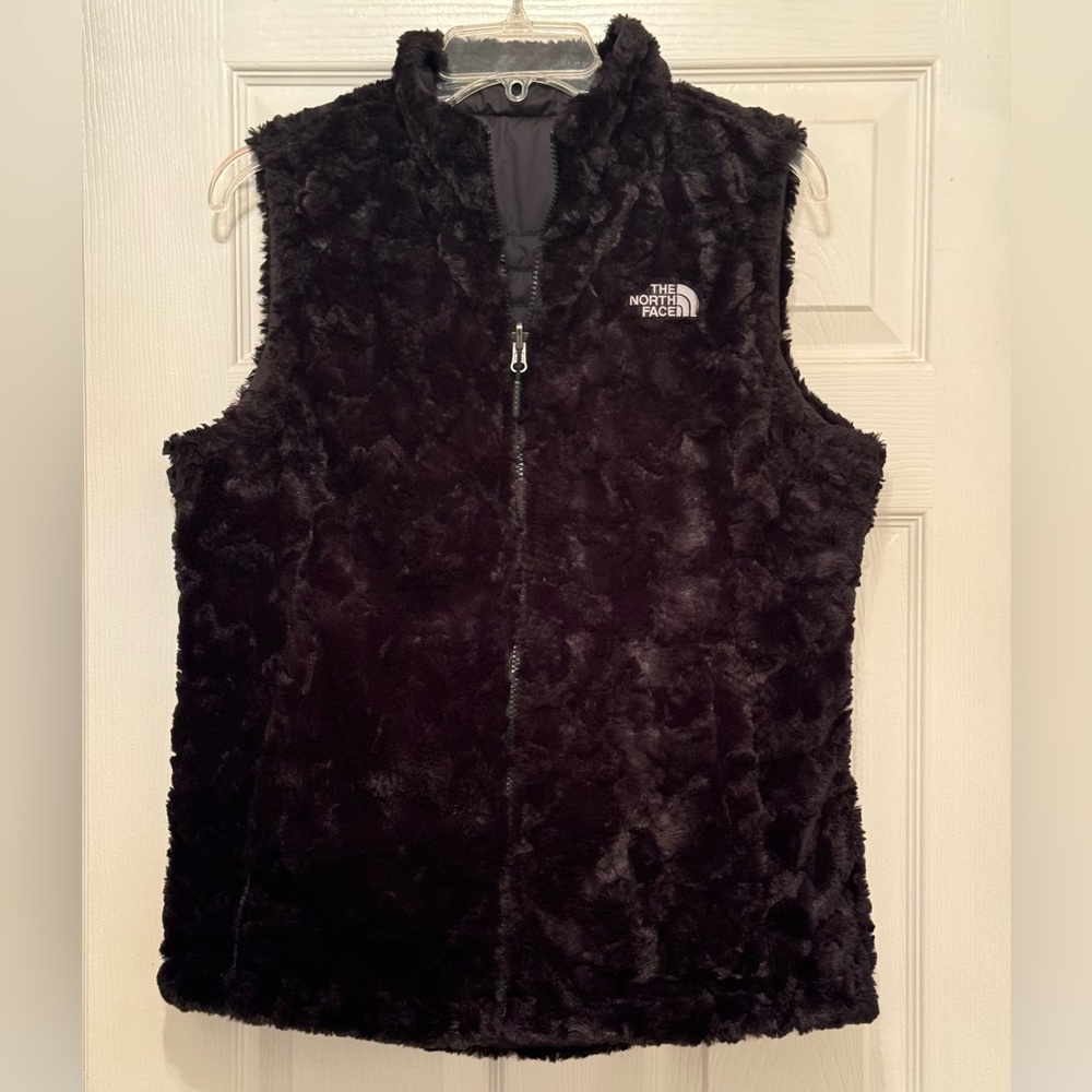 North Face Mossbud Swirl Reversible Vest - Black - Women’s Size Medium
